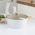 [M.v.Eisenberg] KUCHEN BAUM IH Ceramic Pot Series – 18cm Sauce Pan, 20cm Stock Pot, 24cm Stock Pot | Non-Stick, Natural Mineral Coating, Induction-Compatible, Wooden Handle, Easy to Clean